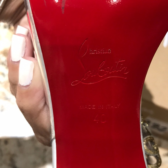 🎉🎉SOLD🎉🎉 Christina Louboutin Malaika heel. - Picture 6 of 8