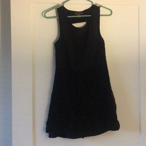 Black midi dress