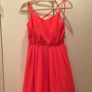 Adelyn Rae Fit and Flare Strap Dress
