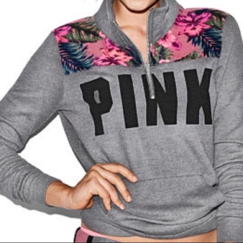 ISO Hawaiian Printed Quarter Zip Pullover