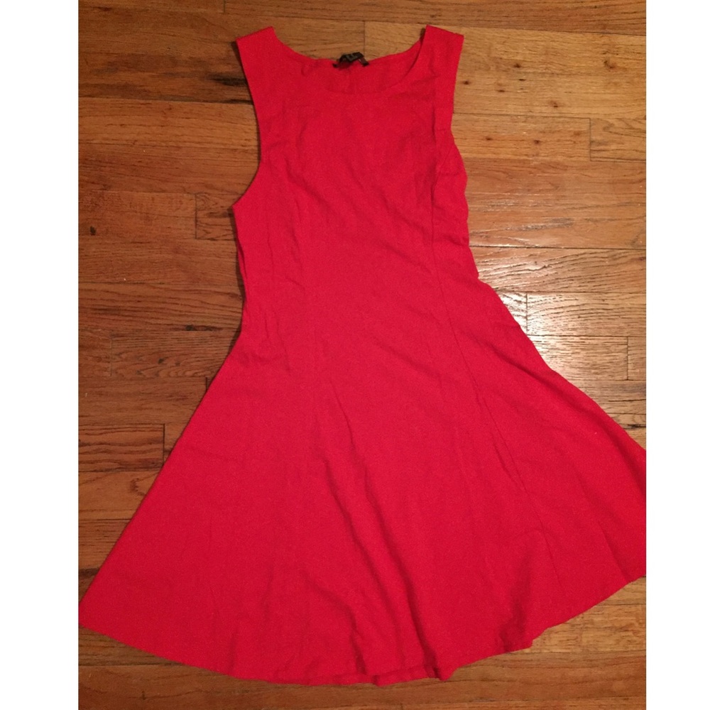 F21 Red Cotton Dress