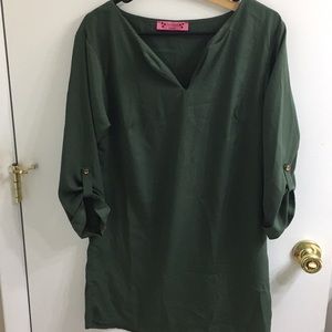 MAKE OFFER- Almost Pink Olive Dress