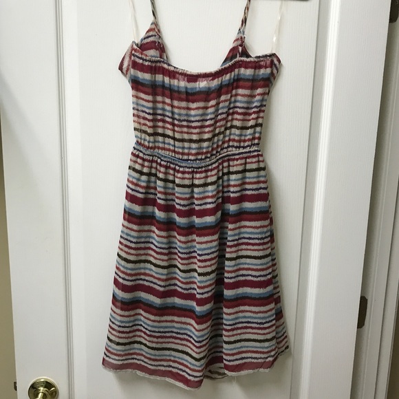 Striped Ruffle Dress - Picture 2 of 3