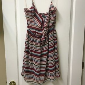 Striped Ruffle Dress