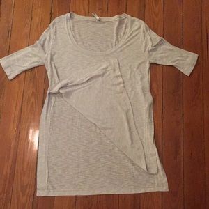 3/4 length sheer shirt