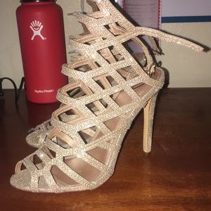 4in Prom/Homecoming Rose-gold Heels