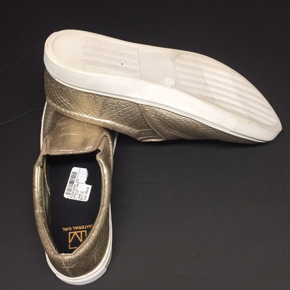 Material Girl Shoes Material Girl Extra Women Gold Sneakers 85 Nwob Poshmark