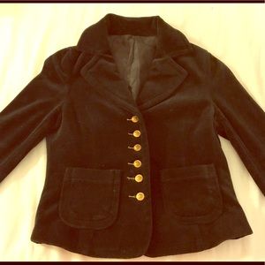 Black velvet jacket