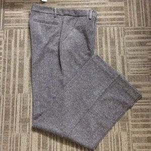 NY & Co Wide Leg Pants 4 Gray Wrinkle Free