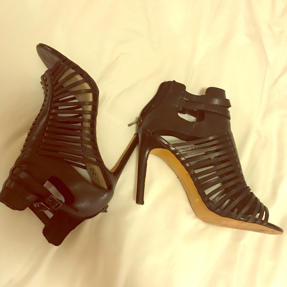 Vince Camuto Caged Heeled Sandals.