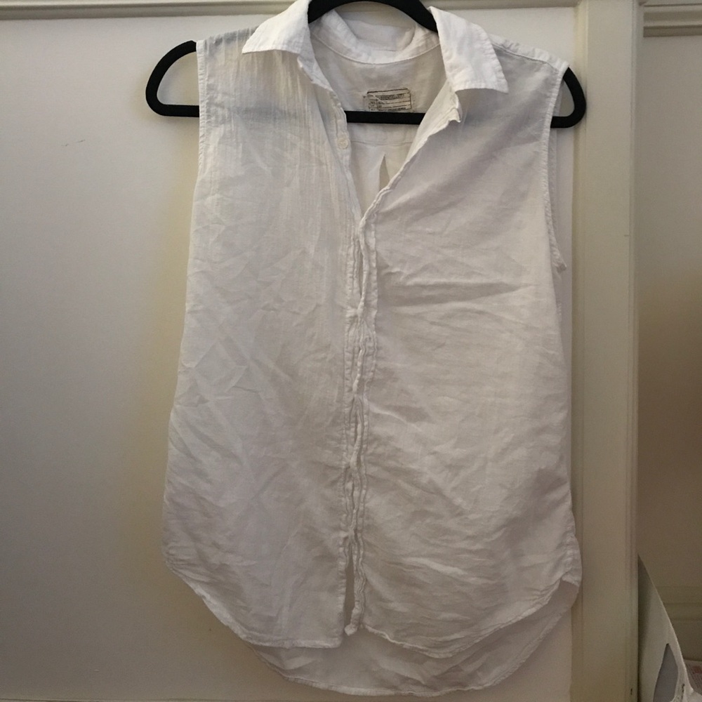 Current Elliott The Sleeveless Grad Shirt