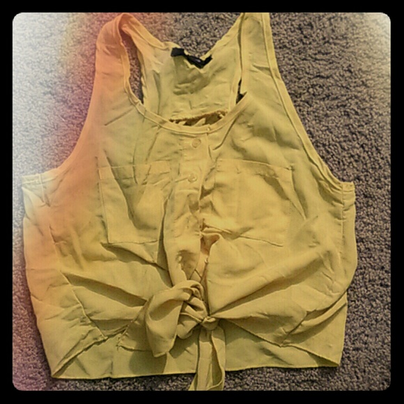Yellow tie bottom shirt - Picture 1 of 1