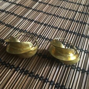 Gold tone Fulani earrings