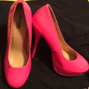 Hot pink heels