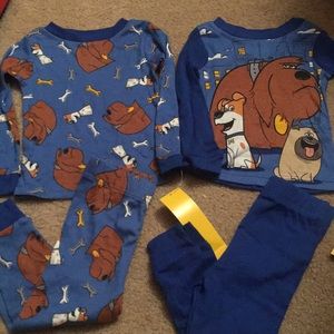 4 piece secret life of pets pajamas