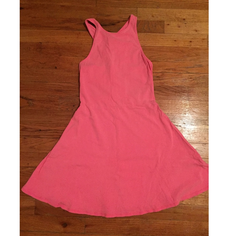 AE muted neon/ light pink dress
