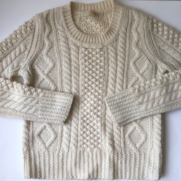 madewell fisherman sweater