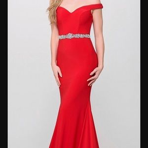A red #jovani prom dress