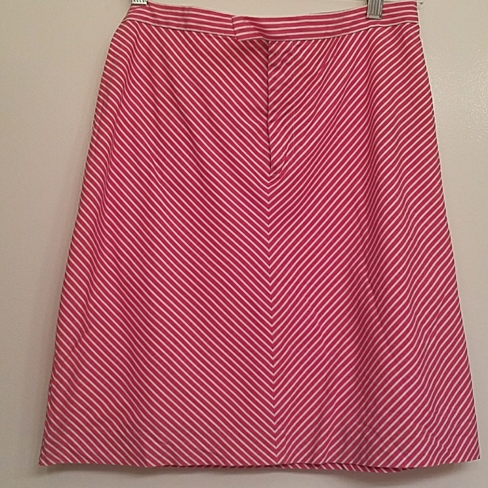 Pink striped Ralph Lauren Sport poplin skirt