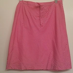 Pink striped Ralph Lauren Sport poplin skirt