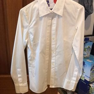 Banana Republic White Button Down Shirt