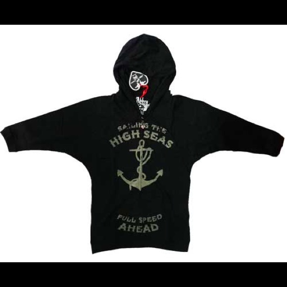 Abbey Dawn High Seas Oversized Slouchy Hoody 🖤 - Picture 2 of 5