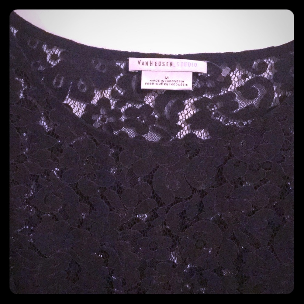 VanHeusen eyelash lace shirt