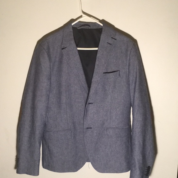 H&M Other - Blue Jacket with brown elbow pads