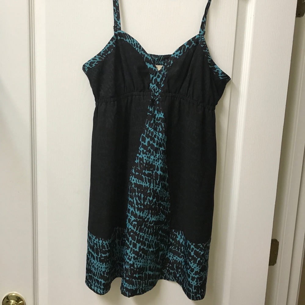 Black and Teal Dress