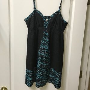 Black and Teal Dress