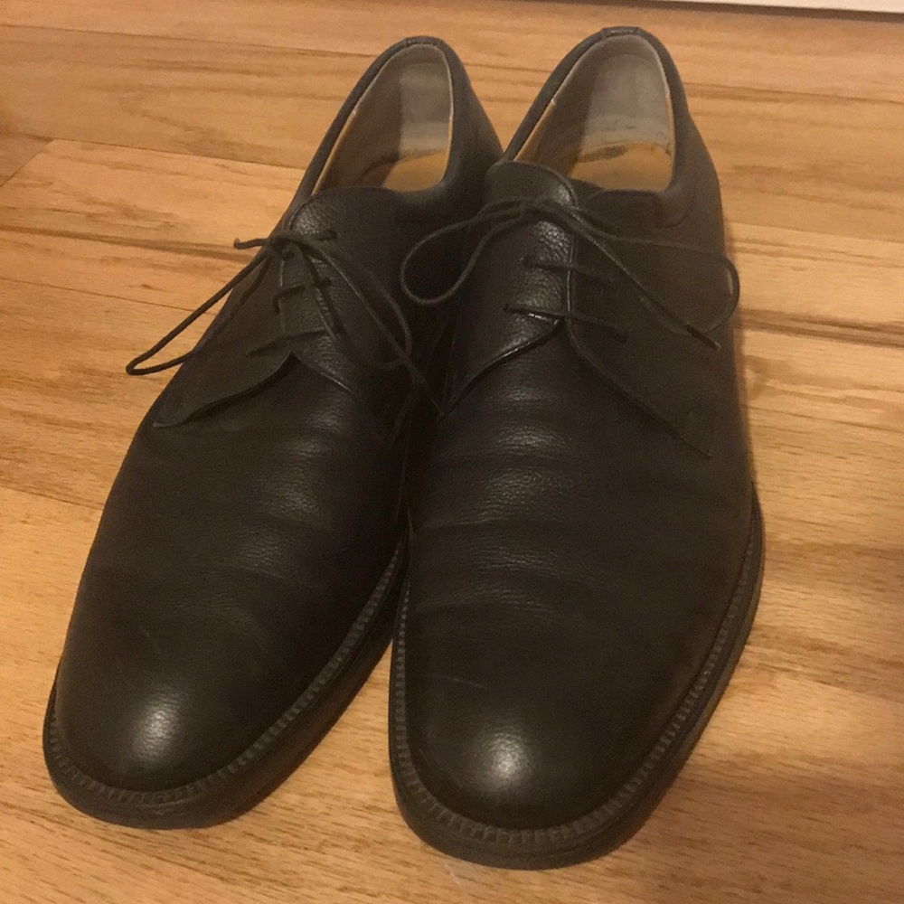 black Ferragamo shoes