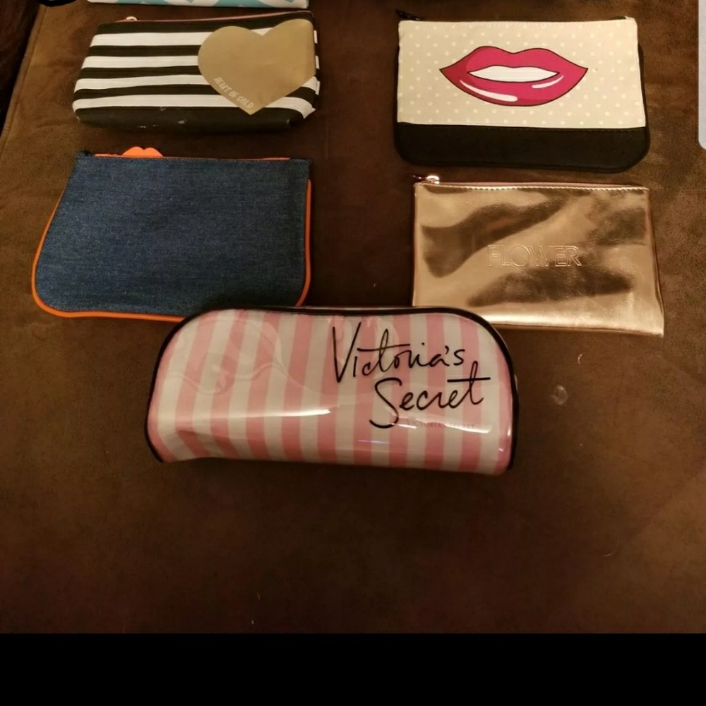 Assorted makeup bags