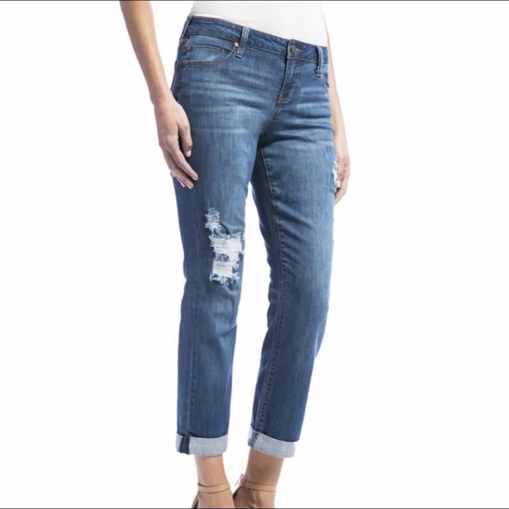 Liverpool distressed boyfriend jeans