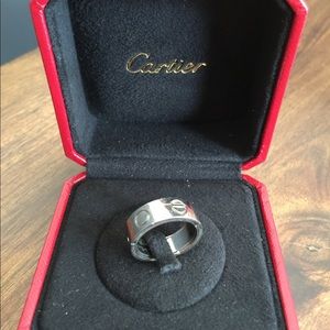 Unisex CARTIER 18k white gold LOVE RING Unisex CARTIER 18k white gold LOVE RING