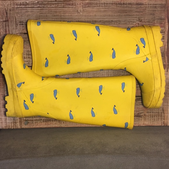 J Crew Shoes Jcrew Whale Rain Boots Poshmark