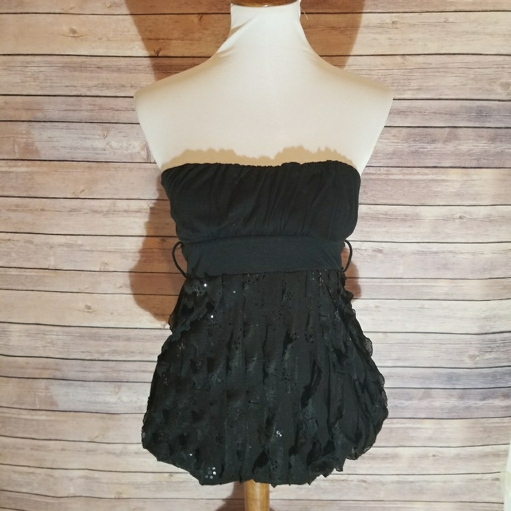 Rue 21 black strapless top