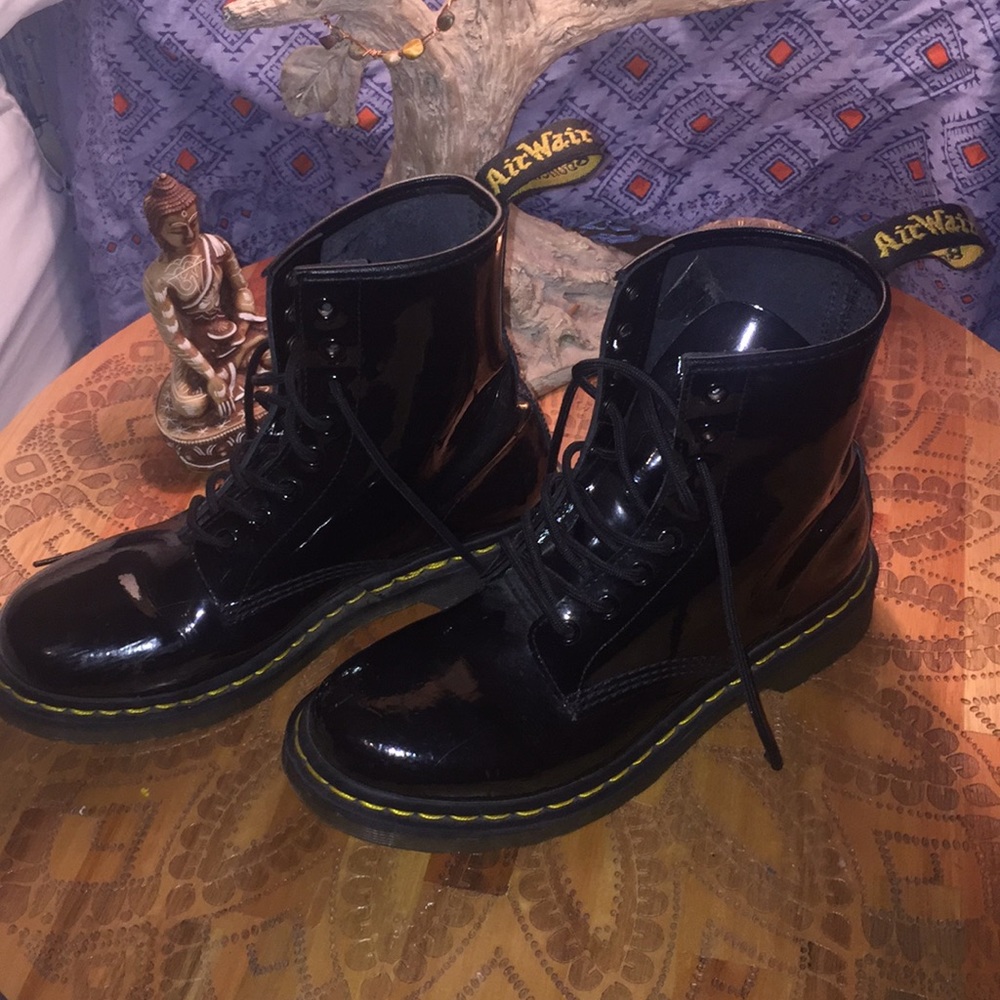 Dr Marten's AirWair Black Lace Up Boots Classic