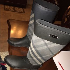 Burberry rain boots