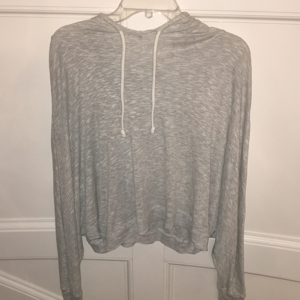 LF Lightweight Heather Grey Drawstring Hoodie