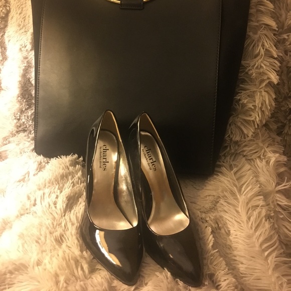 charles david black pumps