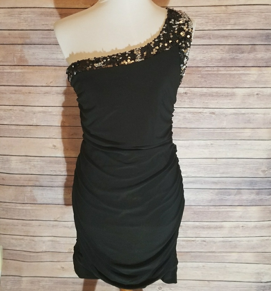 Black sexy cocktail dress