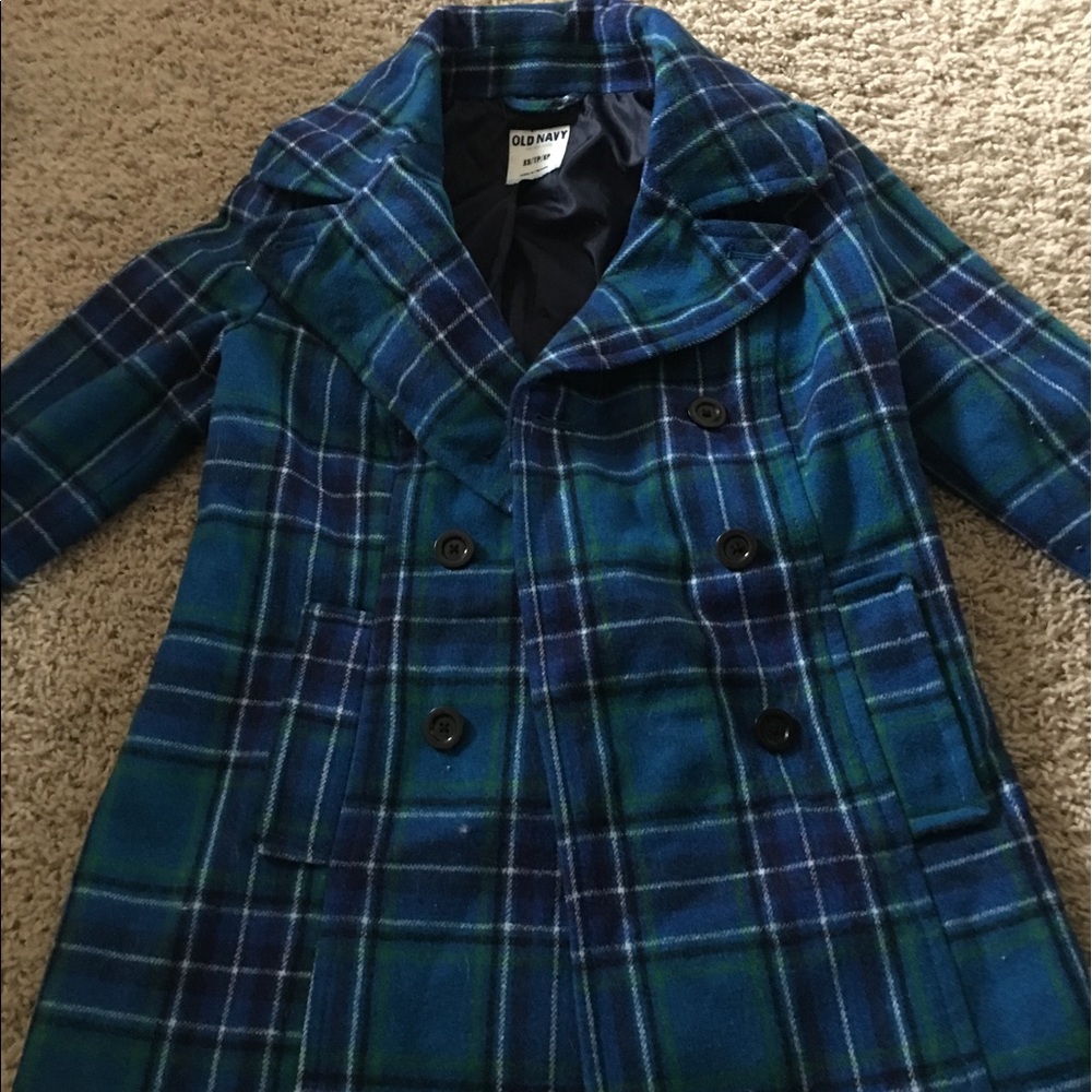 plaid peacoat