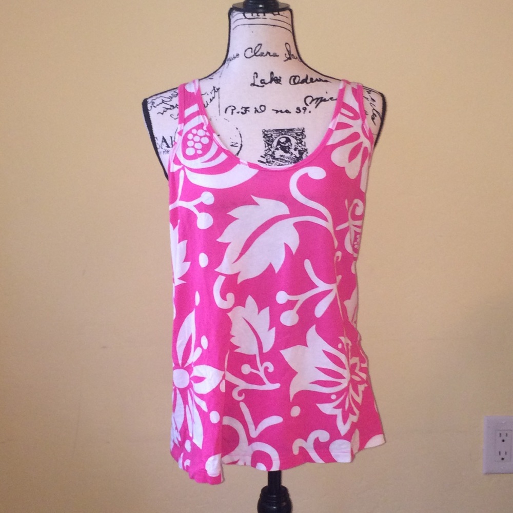 Pink Hawaiian Design Tank