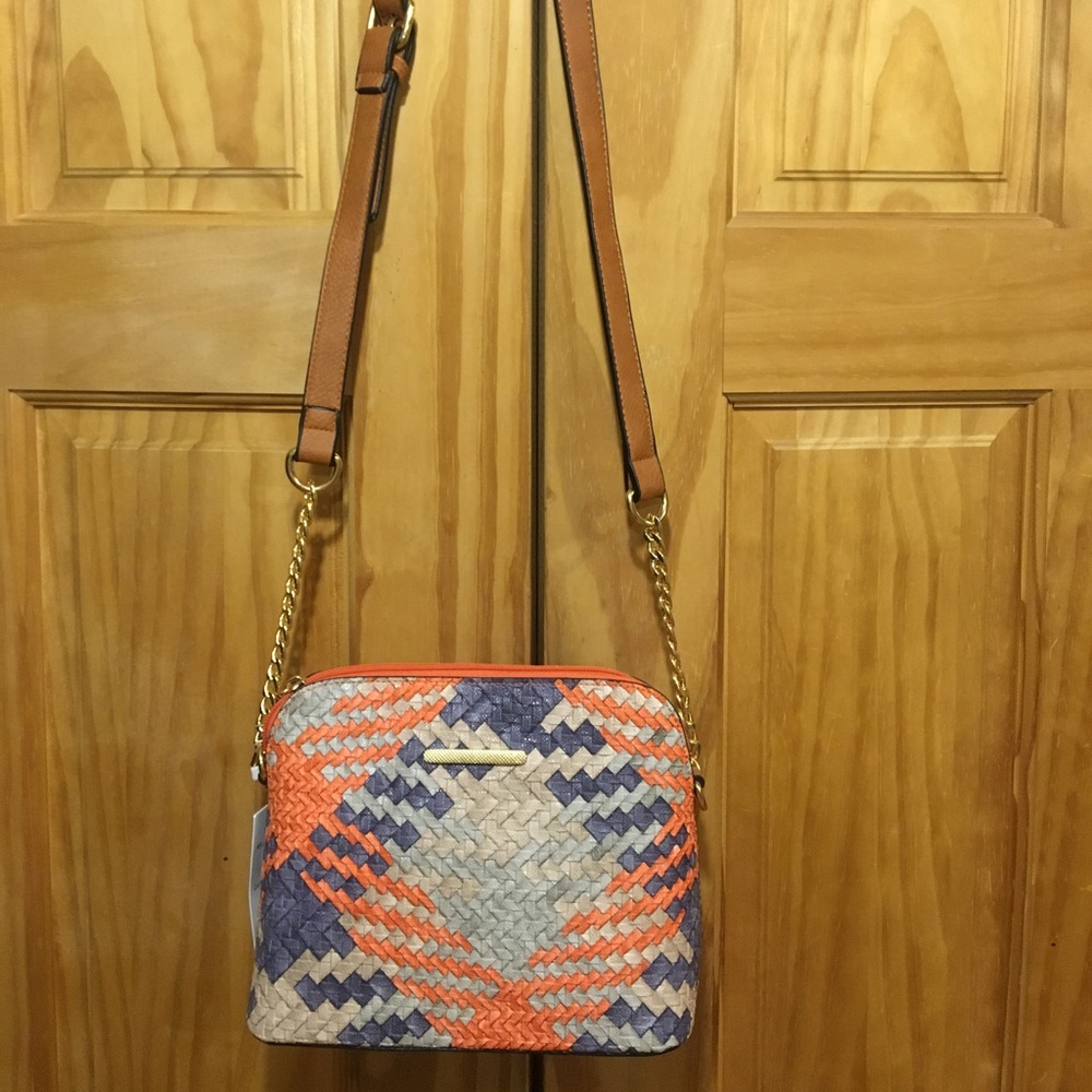 NWT Woven Multicolor Crossbody Bag