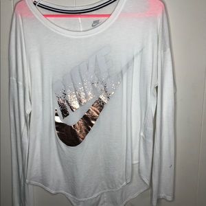 Nike rose gold shirt