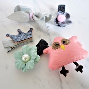 ✨Five Pieces Hair Accessory In Grey✨