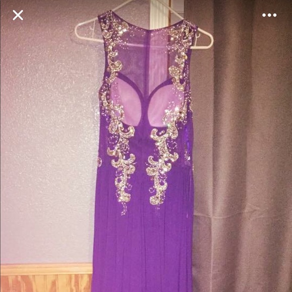 Purple formal dress - Picture 2 of 2