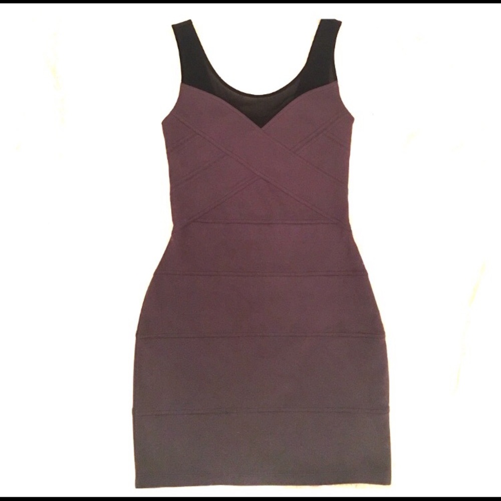 NWT! Express Bandage Dress with Mesh Detail