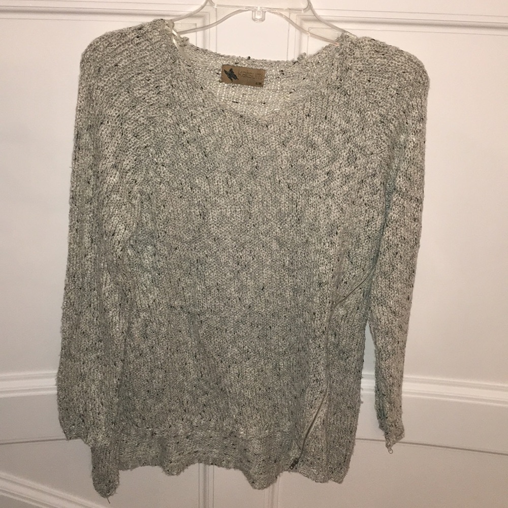 LF Katsumi Knit Sweater with One Sided Zipper