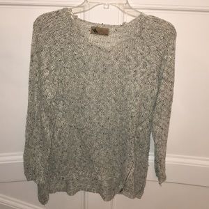 LF Katsumi Knit Sweater with One Sided Zipper